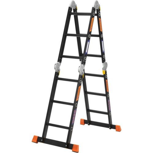 Лестница-трансформер алюминиевая BLUETOOLS (4х3 ступени) (160-9015)