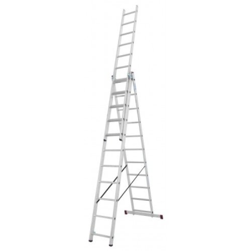 Универсальная 3-секционная лестница KRAUSE Corda (3х11 ступеней) (030429)