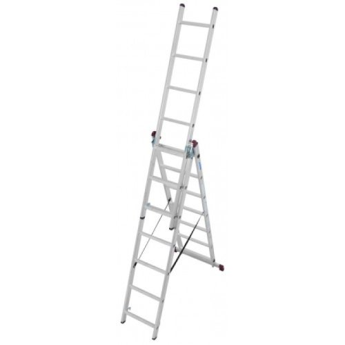 Универсальная 3-секционная лестница KRAUSE Corda (3х7 ступенек) (030375)