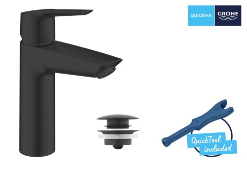 Смеситель для раковины M-размера Grohe QuickFix Start Coldstart Black 237462432