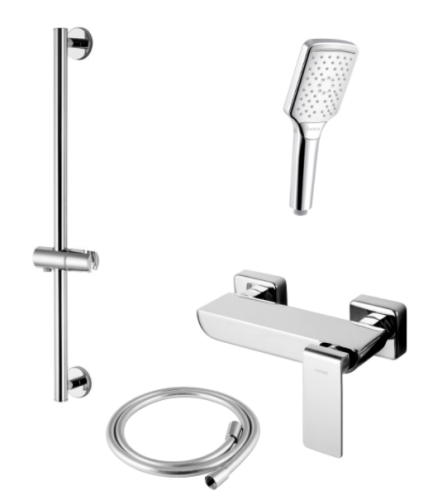 Душевая система Corsan CHROME со штангой