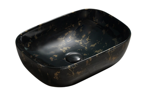 Умывальник (раковина) MEXEN RITA BLACK MARBLE MATT