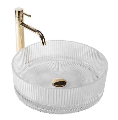 Умывальник (раковина) REA INGRID TRANSPARENT 40 накладной