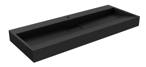 Умивальник (раковина) MEXEN AVA BLACK MATT 120 1/O накладний підвісний