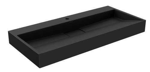 Умывальник (раковина) MEXEN AVA BLACK MATT 100 1/O накладной подвесной