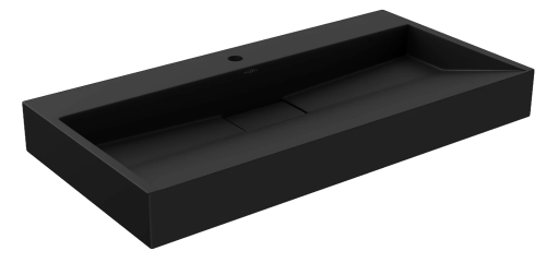 Умывальник (раковина) MEXEN AVA BLACK MATT 90 1/O накладной подвесной