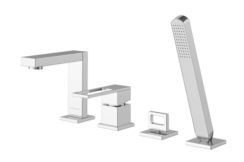 Смеситель для ванны KOHLMAN NEXEN CHROME на борт ванны