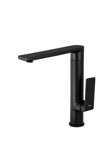 Смеситель для кухни Corsan TRINO BLACK MATT черный з подвижным носиком