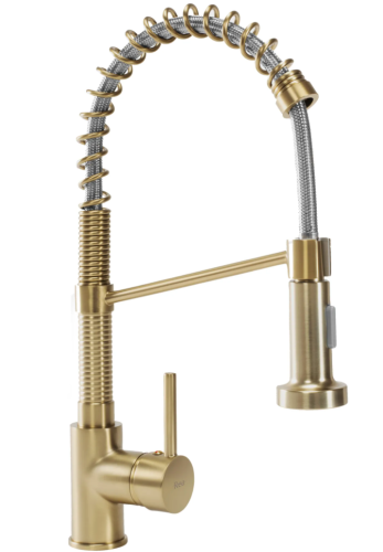 Смеситель для кухни REA SPRING LUNGO BRUSHED GOLD