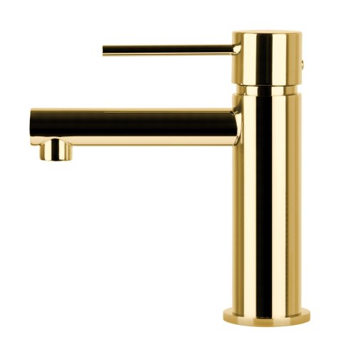 Смеситель для раковины (умывальника) Corsan LUGO GOLD золотой низкий