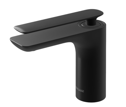 Смеситель для раковины (умывальника) KOHLMAN EXPERIENCE BLACK MATT низкий