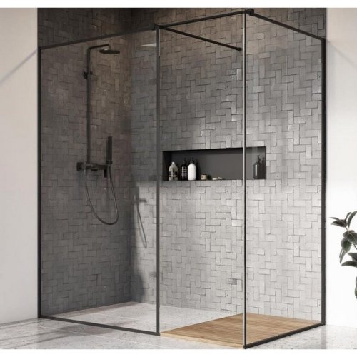 душевая перегородка Radaway Modo XII 120 безопасное стекло, frame, чёрная (389324-54-56)