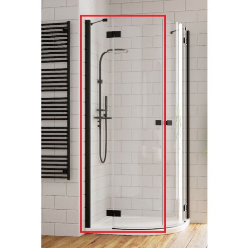 душевые двери Radaway Essenza New Black PDD 90x200 стекло прозрачное, левые (385001-54-01L)