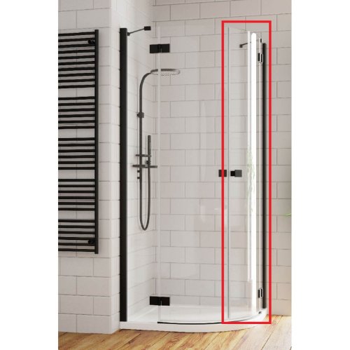 душові двері Radaway Essenza New Black PDD 90x200 скло прозоре, праві (385001-54-01R)