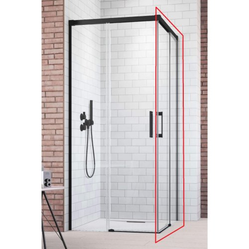 душові двері Radaway Idea Black KDD 110x200,5 скло прозоре, права (387063-54-01R)