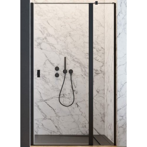 душевая дверь Radaway NES Black DWJ II 120x200 правая, безопасное стекло, прозрачное, чёрная (10036120-54-01R)