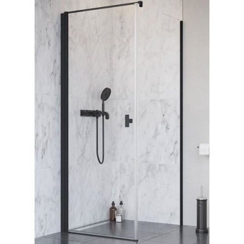 душевая дверь Radaway NES Black KDJ I 90x200 левая, безопасное стекло, прозрачное, чёрная (10022090-54-01L)