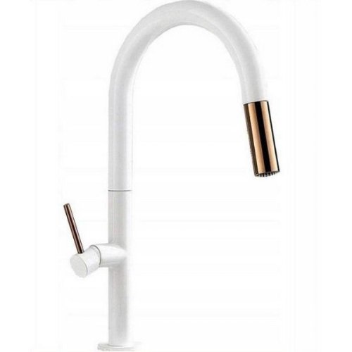 смеситель для кухни Rea Apollo white/rose gold (REA-B9603)