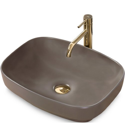 умывальник Rea Gizel 38,5x50,5 d.grey matt (REA-U9612)