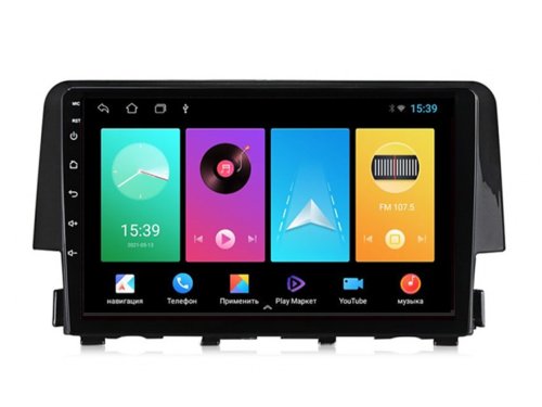 Штатная магнитола FORS.auto M100 для Honda Civic 2015-2020