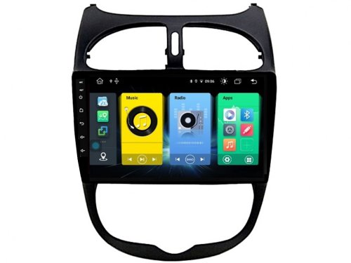 Штатная магнитола FORS.auto M100 для Peugeot 206 2000-2016