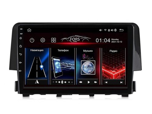 Штатна магнітола FORS.auto M500 для Honda Civic 2015-2020