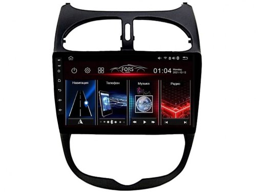 Штатная магнитола FORS.auto М300 для Peugeot 206 2000-2016