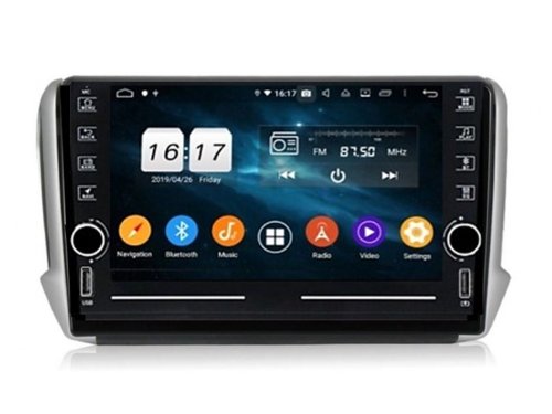 Штатна магнітола FORS.auto K100 для Peugeot 2008 2013-2019