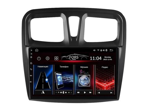 Штатна магнітола FORS.auto M100 для Renault Sandero/Logan (10.1 inch) 2015-2018