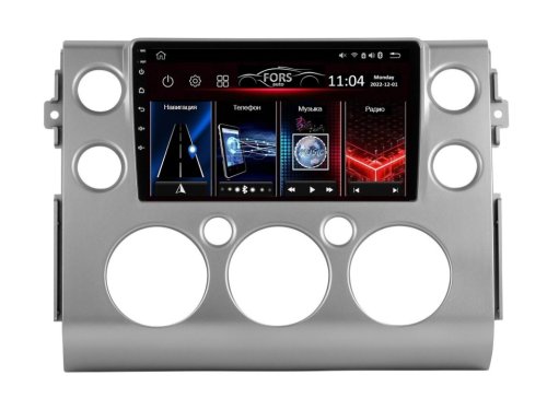 Штатная магнитола FORS.auto M100 для Toyota FJ Cruiser (9 inch, UV silver) 2007+