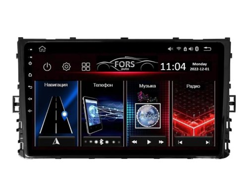 Штатная магнитола FORS.auto M100 для Volkswagen Universal MQB 2018
