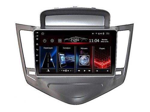 Штатна магнітола FORS.auto M100 для Chevrolet Cruze (9 inch, silver) 2008-2011