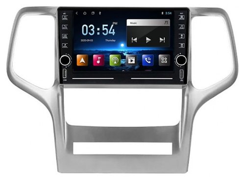 Штатная магнитола FORS.auto K100 для Jeep Grand Cherokee (9 inch, UV, silver) 2008-2012