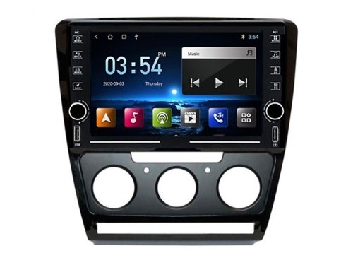 Штатна магнітола FORS.auto K100 для Skoda Octavia A5 black 2004-2012