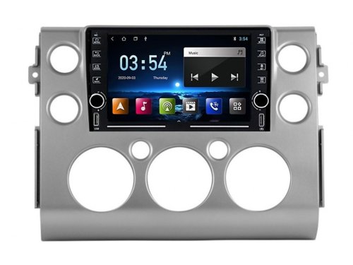 Штатная магнитола FORS.auto K100 для Toyota FJ Cruiser (9 inch, UV silver) 2007+