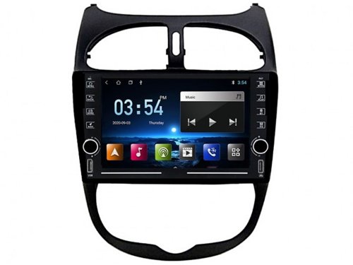 Штатная магнитола FORS.auto K200 для Peugeot 206 2000-2016