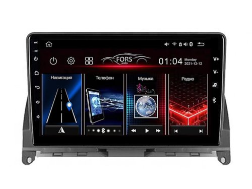 Штатная магнитола FORS.auto M200 для Mercedes Benz C-Class (W204) (9 inch) 2007-2014