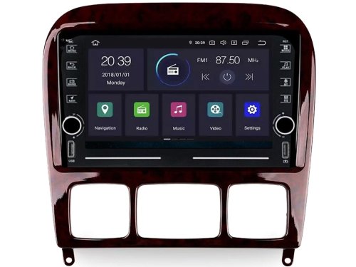 Штатная магнитола FORS.auto K150 для Mercedes Benz S-Class (темное дерево) 2002-2007