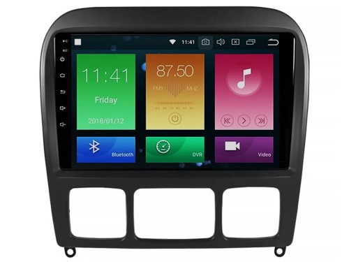 Штатна магнітола FORS.auto M100 для Mercedes Benz S-Class (W220)(9 inch, black) 2006+