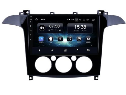 Штатная магнитола FORS.auto M200 для Ford S-MAX (9 inch, manual AC) 2007-2008