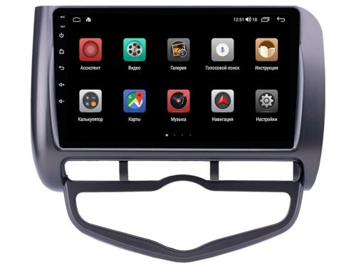 Штатная магнитола FORS.auto M100 для Honda Jazz/City (9 inch, LHD, auto AC) 2006+