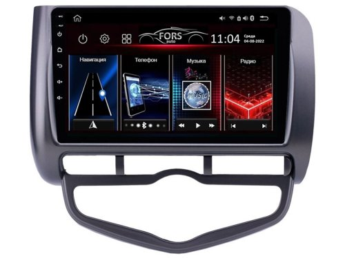 Штатная магнитола FORS.auto M200 для Honda Jazz/City (9 inch, LHD, auto AC) 2006+
