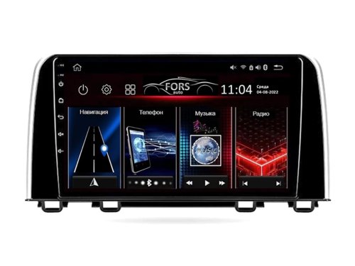 Штатна магнітола FORS.auto M200 для Honda CRV (9 inch, UV black) 2017+
