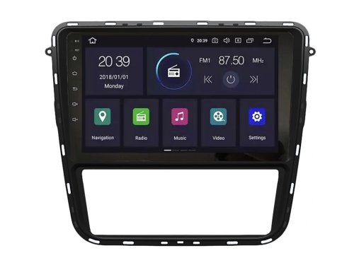 Штатная магнитола FORS.auto M100 для Volkswagen Passat (9 inch, manual AC) 2012-2015