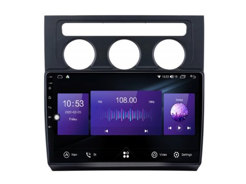 Штатная магнитола FORS.auto M100 для Volkswagen Touran (10.1 inch, auto AC) 2004-2008