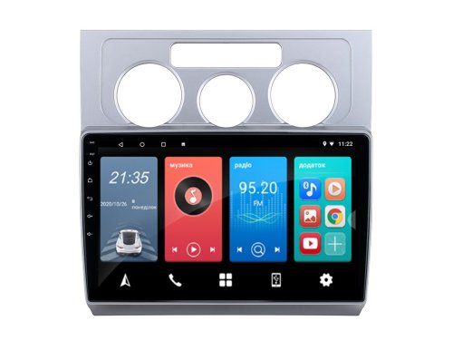 Штатная магнитола FORS.auto M150 для Volkswagen Touran (10.1 inch, manual AC) 2004-2008