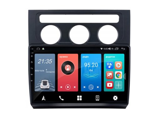 Штатна магнітола FORS.auto M150 для Volkswagen Touran (10.1 inch, auto AC) 2004-2008