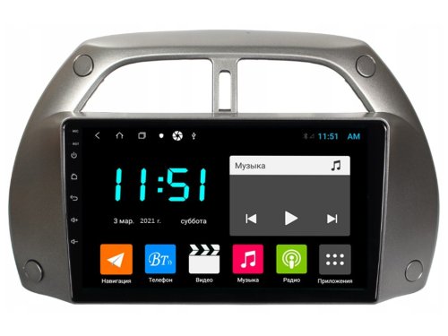 Штатная магнитола FORS.auto M100 для Toyota RAV4 (9 inch) 2001-2005