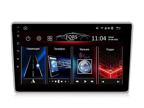 Штатная магнитола FORS.auto M200 для Toyota Yaris (10.1 inch, silver) 2006-2009