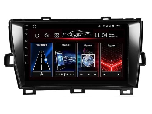 Штатная магнитола FORS.auto M200 для Toyota Prius (9 inch, LHD, black) 2010